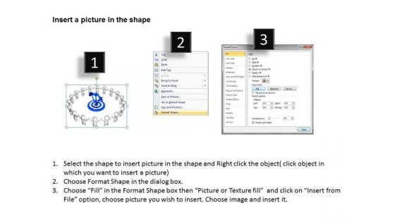 Successful Business Men With Target New PowerPoint Presentation Concept Slides