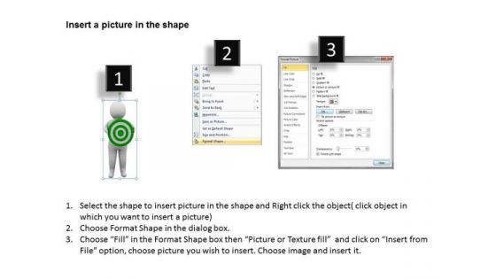 Successful Business People 3d Man With Target Marketing PowerPoint Slides