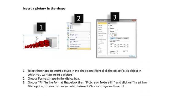 Successful Business People Man Reaching Its Target Of PowerPoint Templates
