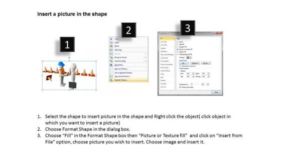 Successful Business People World PowerPoint Templates Deal Traffic Cones Slides
