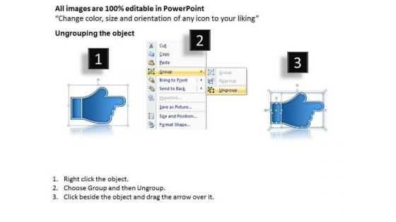 Successive Demonstration Using Hands Business Tech Support PowerPoint Slides