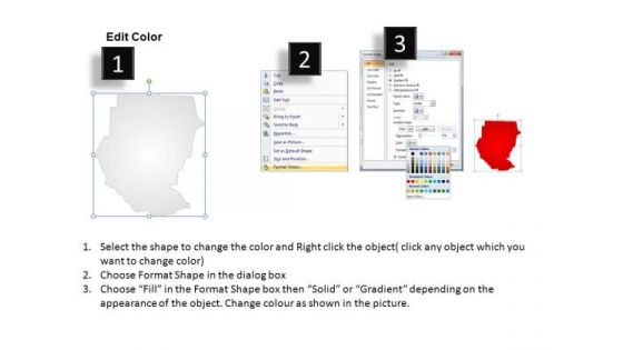 Sudan PowerPoint Maps