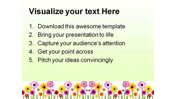 Summer Daisies Beauty PowerPoint Templates And PowerPoint Backgrounds 0311