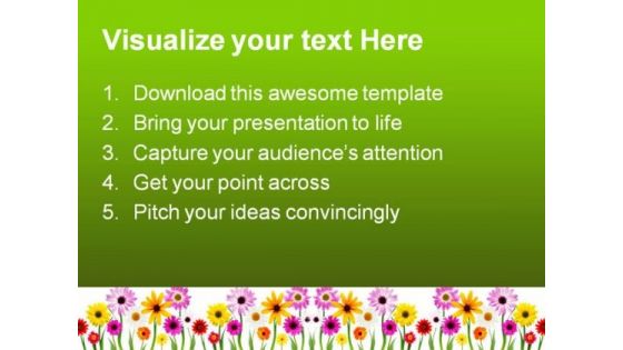 Summer Daisies Beauty PowerPoint Templates And PowerPoint Backgrounds 0311