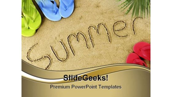 Summer Holidays PowerPoint Templates And PowerPoint Backgrounds 0811