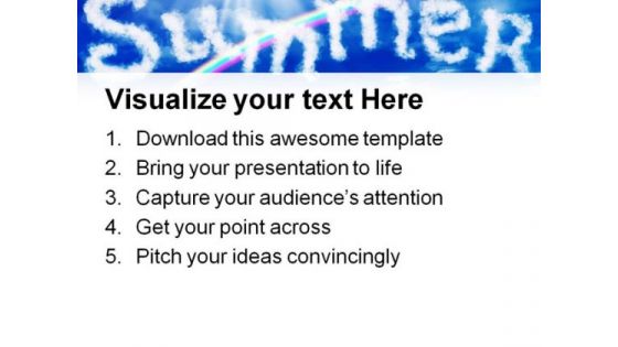 Summer Nature PowerPoint Template 0810