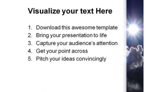 Sun Nature PowerPoint Themes And PowerPoint Slides 0611