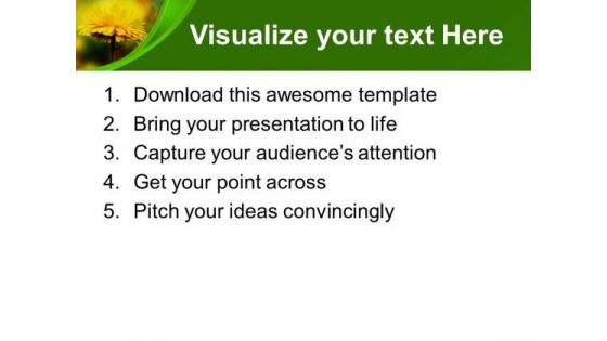 Sunflower For Decoration Celebration PowerPoint Templates Ppt Backgrounds For Slides 0313