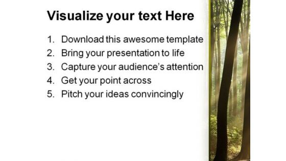 Sunlight Nature PowerPoint Template 0510