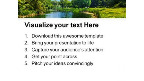 Sunny Landscape Nature PowerPoint Templates And PowerPoint Backgrounds 0811