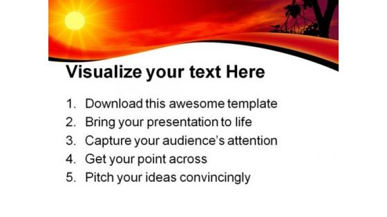 Sunset01 Nature PowerPoint Templates And PowerPoint Backgrounds 0711