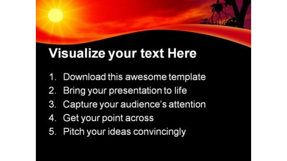 Sunset01 Nature PowerPoint Templates And PowerPoint Backgrounds 0711
