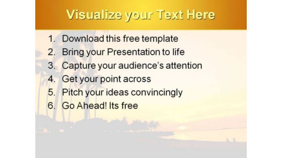 Beautiful Sunset PowerPoint Template