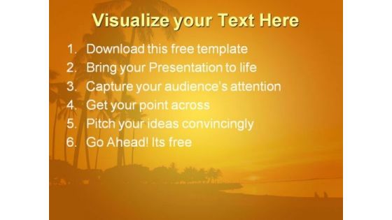 Beautiful Sunset PowerPoint Template