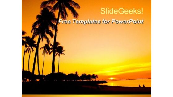 Beautiful Sunset PowerPoint Template