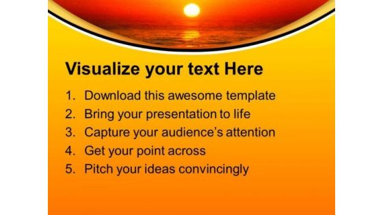 Sunset Background Nature PowerPoint Templates Ppt Backgrounds For Slides 0313