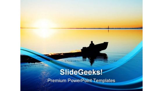 Sunset Beach PowerPoint Templates And PowerPoint Backgrounds 0711