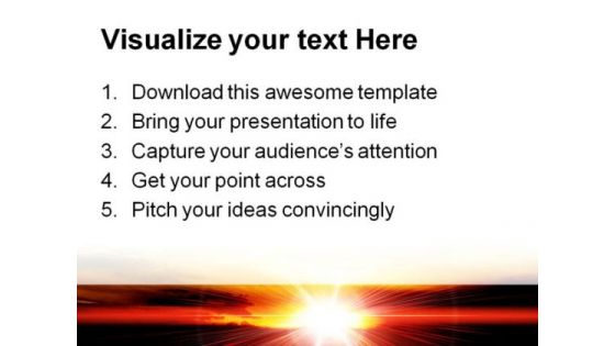 Sunset Beauty PowerPoint Templates And PowerPoint Backgrounds 0211