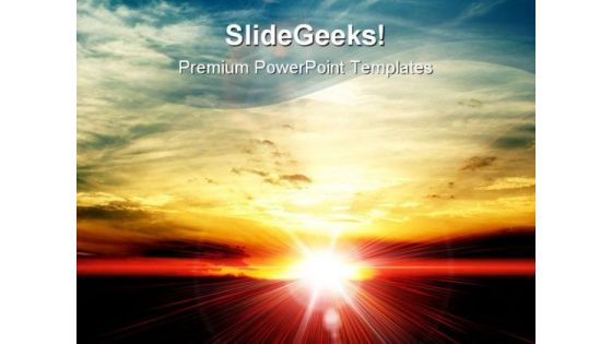 Sunset Beauty PowerPoint Templates And PowerPoint Backgrounds 0211