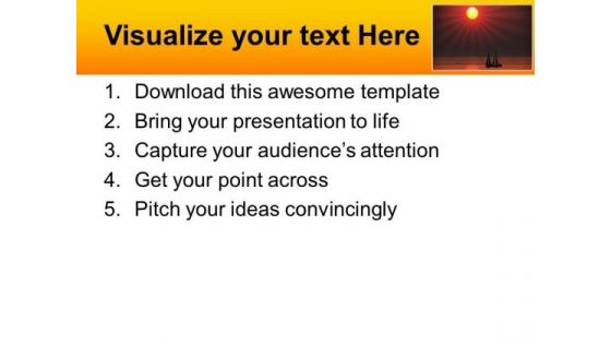 Sunset Beauty PowerPoint Templates Ppt Backgrounds For Slides 0213