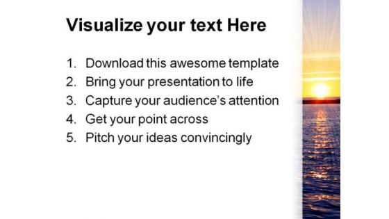 Sunset Nature PowerPoint Themes And PowerPoint Slides 0611