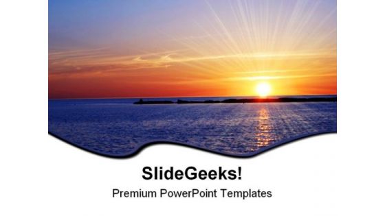 Sunset Nature PowerPoint Themes And PowerPoint Slides 0611