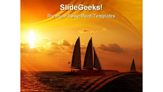 Sunset Sail Holidays PowerPoint Themes And PowerPoint Slides 0811