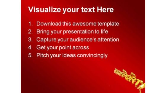 Support People Business PowerPoint Themes And PowerPoint Slides 0511