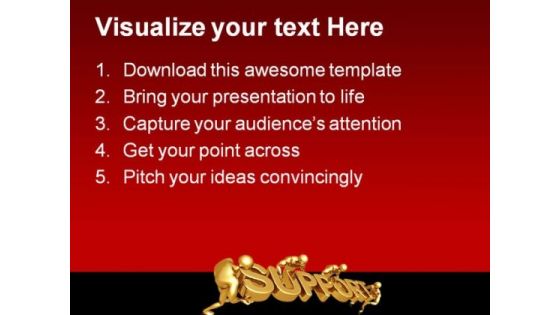 Support People PowerPoint Themes And PowerPoint Slides 0811