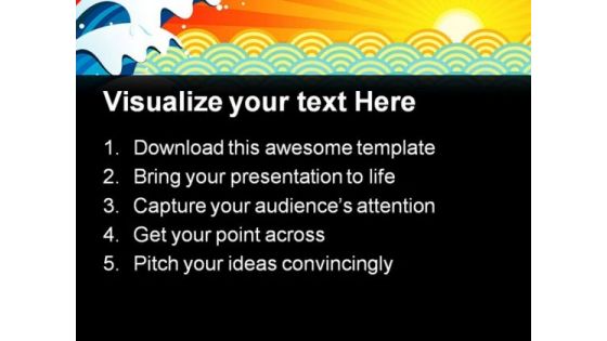 Surf Sun Background PowerPoint Themes And PowerPoint Slides 0511