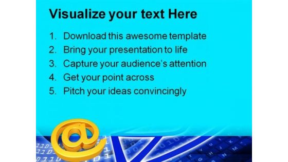 Surfing Email Internet PowerPoint Themes And PowerPoint Slides 0511