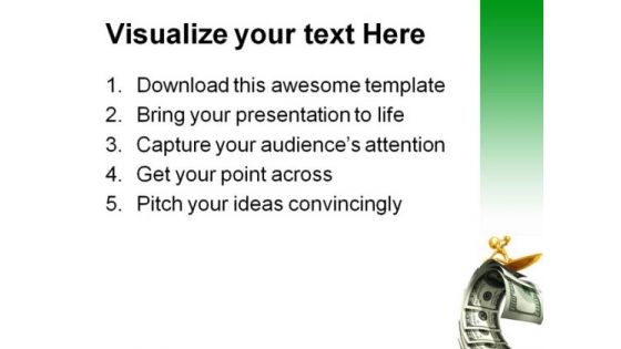 Surfing Money Wave Finance PowerPoint Templates And PowerPoint Backgrounds 0811