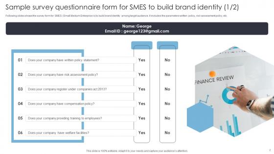 Survey Form For Smes Ppt Powerpoint Presentation Complete Deck With Slides Survey