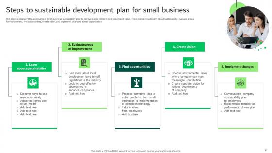 Sustainable Development Plan Ppt PowerPoint Presentation Complete Deck With Slides