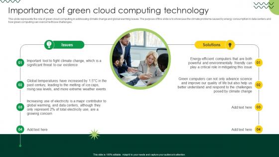 Sustainable Importance Of Green Cloud Computing Technology