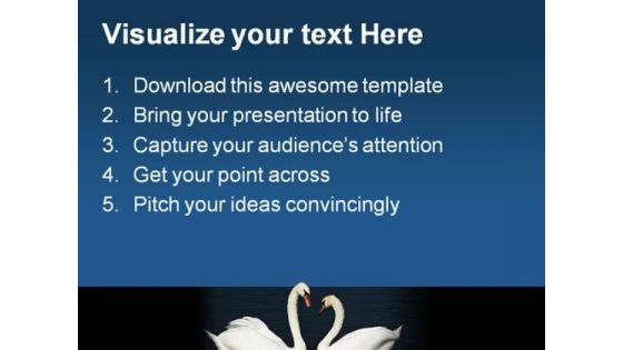Swans Beach PowerPoint Templates And PowerPoint Backgrounds 0111