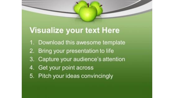 Sweet Fruits Good For Health PowerPoint Templates Ppt Backgrounds For Slides 0713
