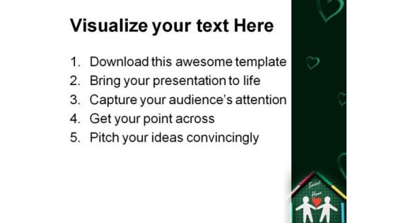 Sweet Home Family PowerPoint Template 0810