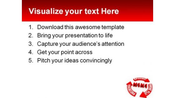 Swine Flu Concept Medical PowerPoint Template 1110