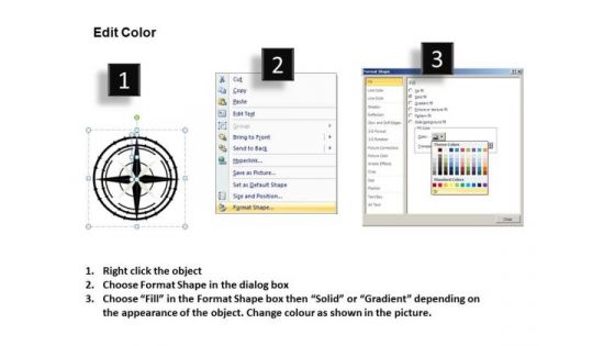 Symbol Compass 2 PowerPoint Slides And Ppt Diagram Templates