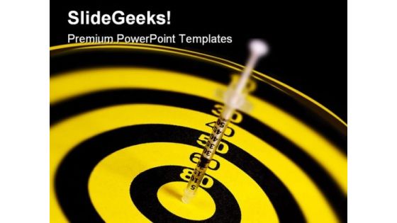 Syringe Dart Medical PowerPoint Templates And PowerPoint Backgrounds 0811