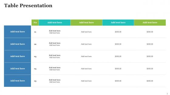 Table Bundle Powerpoint Ppt Templates And Slides