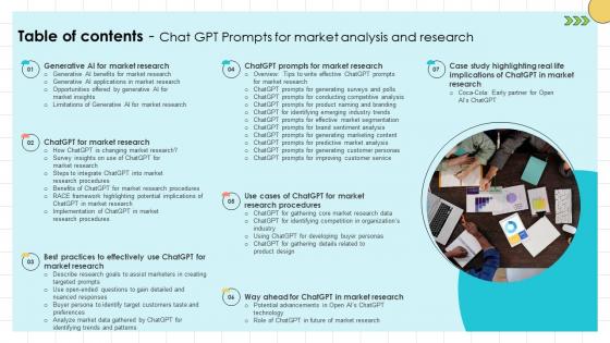 Table Of Contents Chat GPT Prompts For Market Analysis And Research ChatGPT SS V