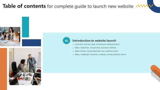 Table Of Contents Complete Guide To Launch New Website