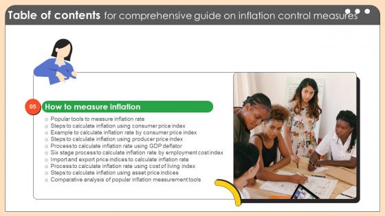 Table Of Contents Comprehensive Guide On Inflation Control Measures CM SS V