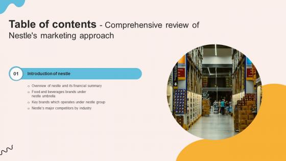 Table Of Contents Comprehensive Review Of Nestles Marketing Approach Strategy SS V