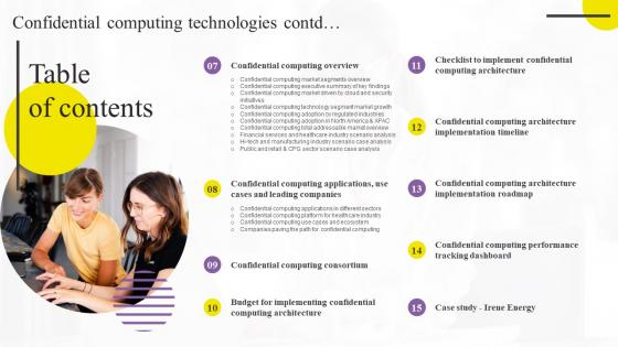 Table Of Contents Confidential Computing Technologies Introduction Pdf