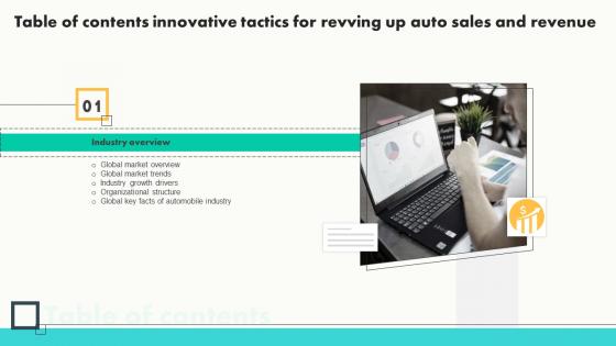 Table Of Contents Innovative Tactics For Revving Up And Revenue Strategy SS