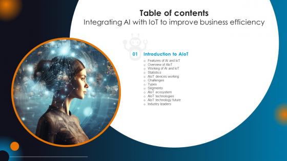 Table Of Contents Integrating AI With IoT To Improve Business Efficiency IoT SS V