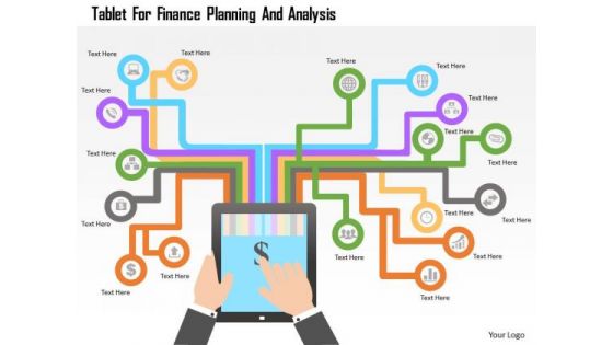 Tablet For Finance Planning And Analysis PowerPoint Template
